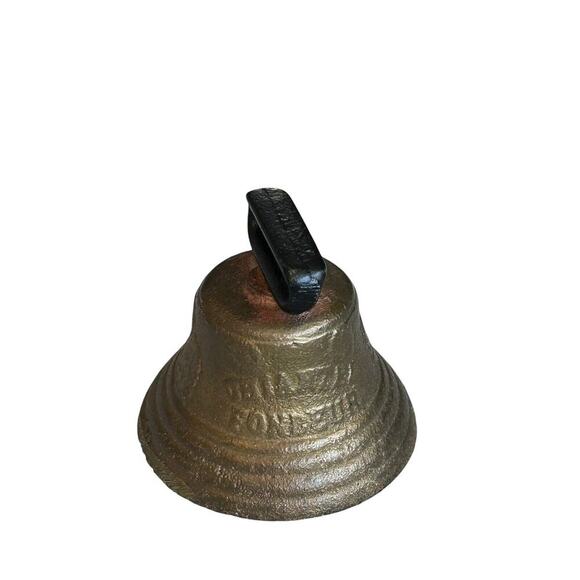 Vintage 1878 Saignelegier Chiantel Fondeur Swiss Goat Cow Bell BEAUTIFUL PATINA - Picture 3 of 6